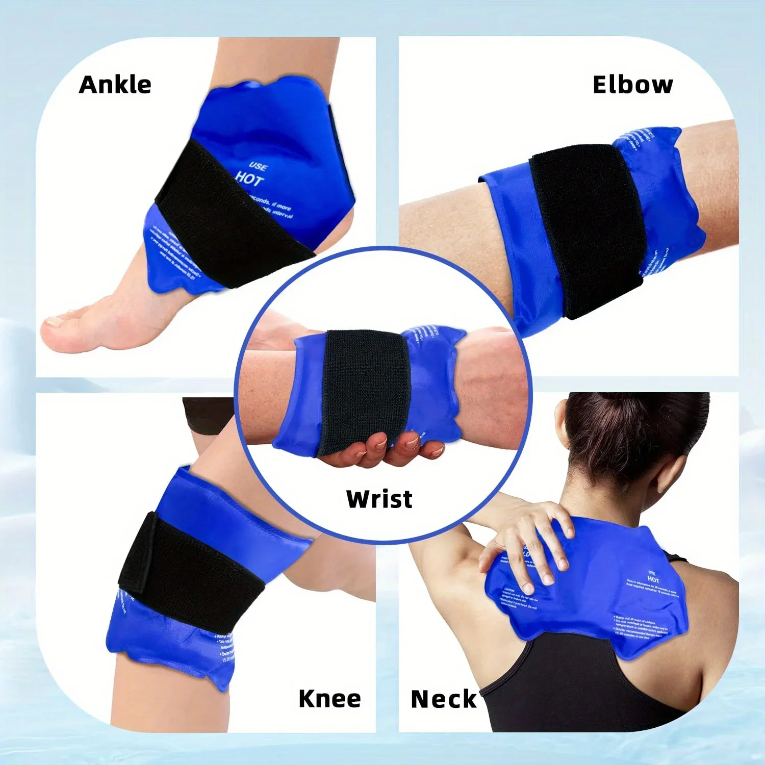 재사용 가능한 양면 나일론 발목 아이스팩 랩 – 부기  - Health Wellness Activities 리뷰 및 가격
