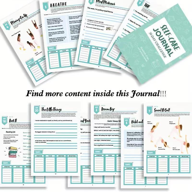 30일 자기 관리 챌린지 저널, 두꺼운 종이 성인 자기 - Fitness Journal Planner 리뷰 및 가격
