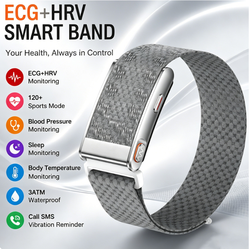 스마트 건강 팔찌 ECG HRV 혈압 수면 모니터 체온 - Health Wellness Activities 리뷰 및 가격